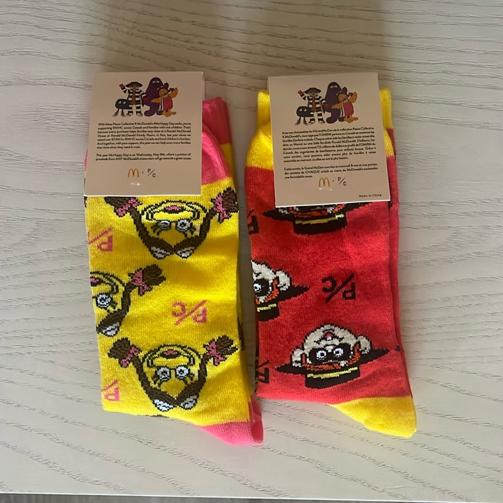 MacDonalds 2024 Socks 2 Pairs